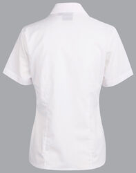 Executive Ladies Short Sleeve Shirt White