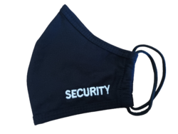 Fabric Face Mask Security Black