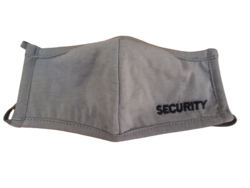 Fabric Face Mask Security Grey