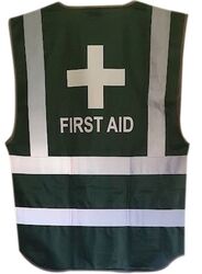 First Aid Large Cross Vest Rear