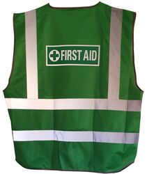First Aid Reflective Vest Rear