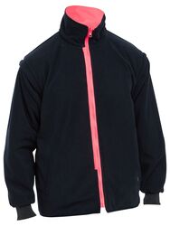Five in One Fleece Jacket Navy/Pink