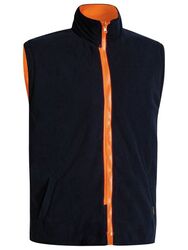 Five in One Fleece Vest Orange/Navy