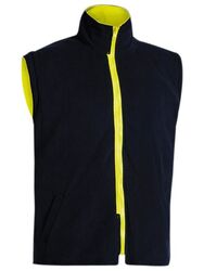 Five in One Fleece Vest Yellow/Navy