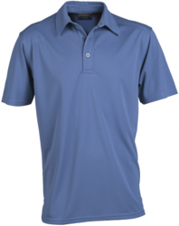 GLACIER 1054 MENS SS POLO  Dusty Blue