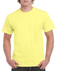 Gildan Men+39s Classic Short Sleeve T Shirt Corn Silk