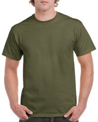 Gildan Men+39s Classic Short Sleeve T Shirt Military Green