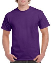 Gildan Men+39s Classic Short Sleeve T Shirt Purple