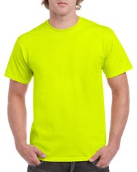 Gildan Men+39s Classic Short Sleeve T Shirt Safety Green