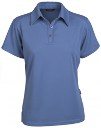 Glacier Ladies SS Polo Dusty Blue