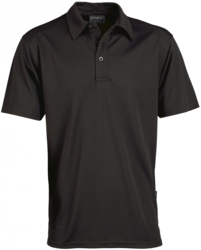 Glacier Mens SS Polo Black