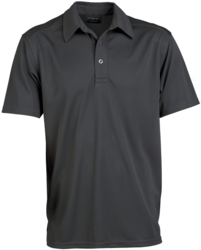 Glacier Mens SS Polo Charcoal