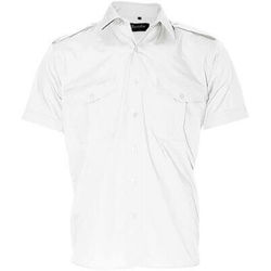 Heavy Duty Security Epaulette Shirt Short Sleeve White