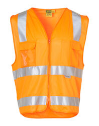 HiVis Safety Vest with ID Pocket and 3M Tape Orange