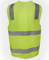 Hi Vis D+N Zip Safety Vest Lime