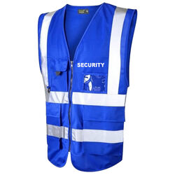 Hi Vis Superior Vest Security Blue