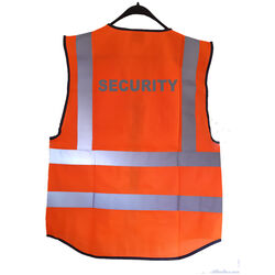 Hi Vis Superior Vest Security Orange Rear