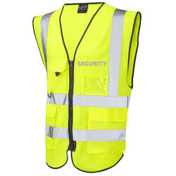 Hi Vis Superior Vest Security Yellow