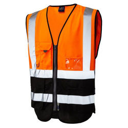 Hi Vis Superior Vest Two Tone Orange/Black