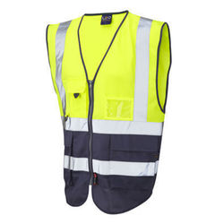 Hi Vis Superior Vest Two Tone Yellow/Navy