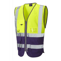 Hi Vis Superior Vest Two Tone Yellow/Purple