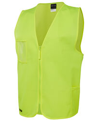 Hi Vis Zip Safety Vest Lime