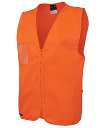 Hi Vis Zip Safety Vest Orange