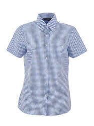 Ladies Miller Short Sleeve Shirt Sky Blue