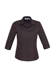 Ladies Reno Stripe 3/4 Sleeve Shirt