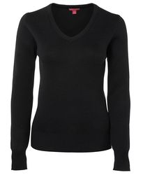 Ladies Wool Mix Jumper Black