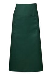 Long Waist Apron Bottle Green