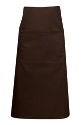 Long Waist Apron Brown