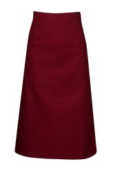 Long Waist Apron Maroon