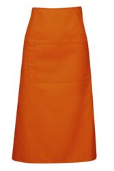 Long Waist Apron Orange