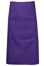 Long Waist Apron Purple