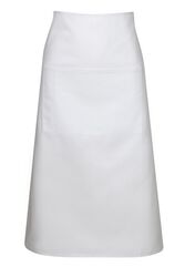 Long Waist Apron White