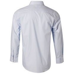 Men+039s Fine Stripe Long Sleeve Shirt Pale Blue