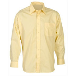 Men's Business Long Sleeve Shirt Yellow