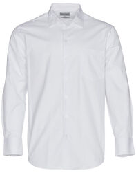 Men+39s CVC Oxford Long Sleeve Shirt White 