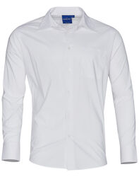 Men+39s Teflon Executive Long Sleeve Shirt White