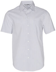 Men's Ticking Stripe Short Sleeve Shirt