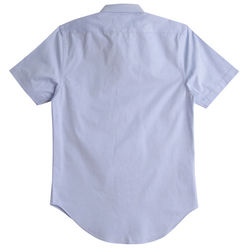 Menand39s CVC Oxford Short Sleeve Shirt Blue