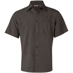 Menand39s CoolDry Short Sleeve Shirt Charcoal