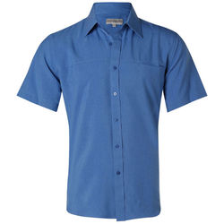 Menand39s CoolDry Short Sleeve Shirt Royal