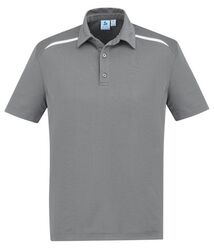 Mens Sonar Polo Silver/White