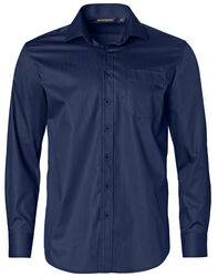 Mens Tape Seam Shirt Long Sleeve Navy