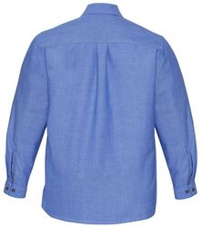 Mens Wrinkle Free Chambray Long Sleeve Shirt Chambray