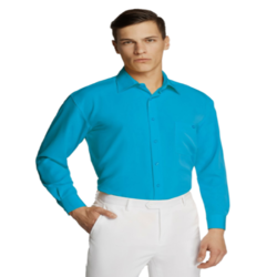 Microfibre Business Shirt Aqua