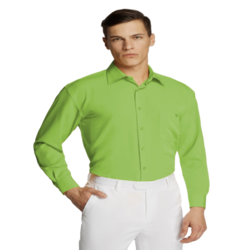 Microfibre Business Shirt Lime Green