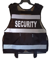 Multi Pocket Cool Mesh Fabric Vest With Body Camera Attachment Back